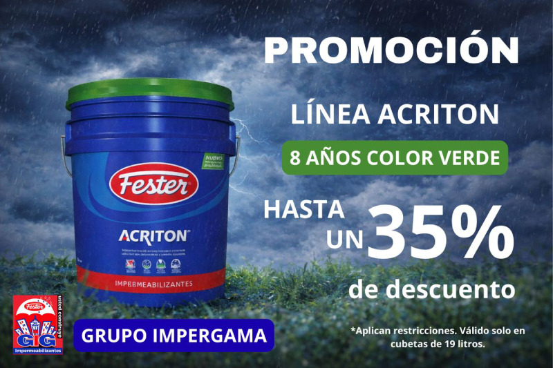 Promoción Acriton 8 años color verde 35% de descuento